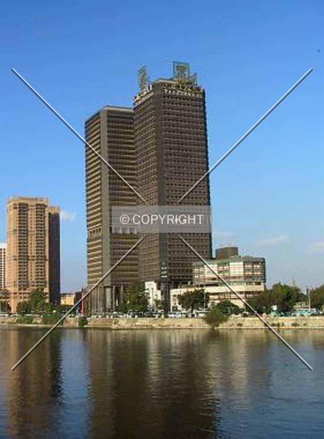 View from Nile west bank near 26th July Bridge
