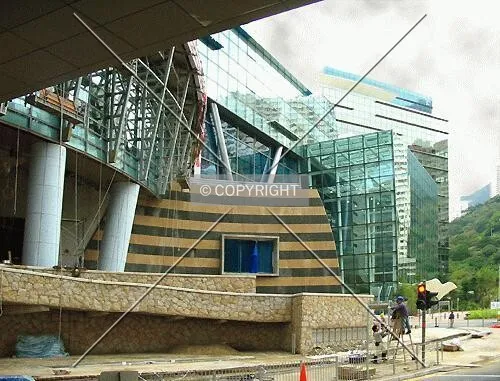 Main entrance to Cyber Centre with Cyberport 2 in background