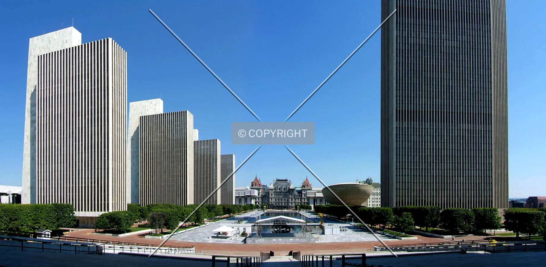 View northeast toward the State Capitol