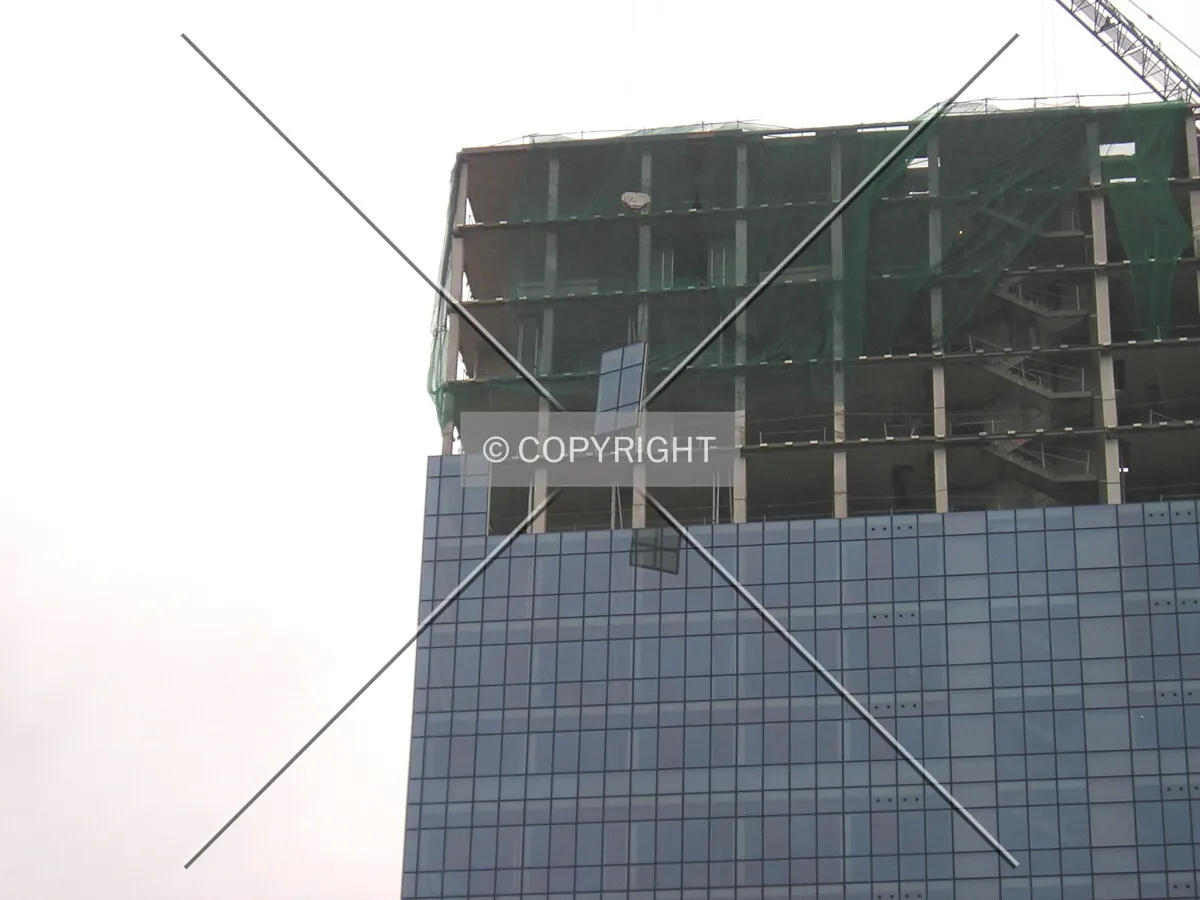 Glass installation, 18th floor