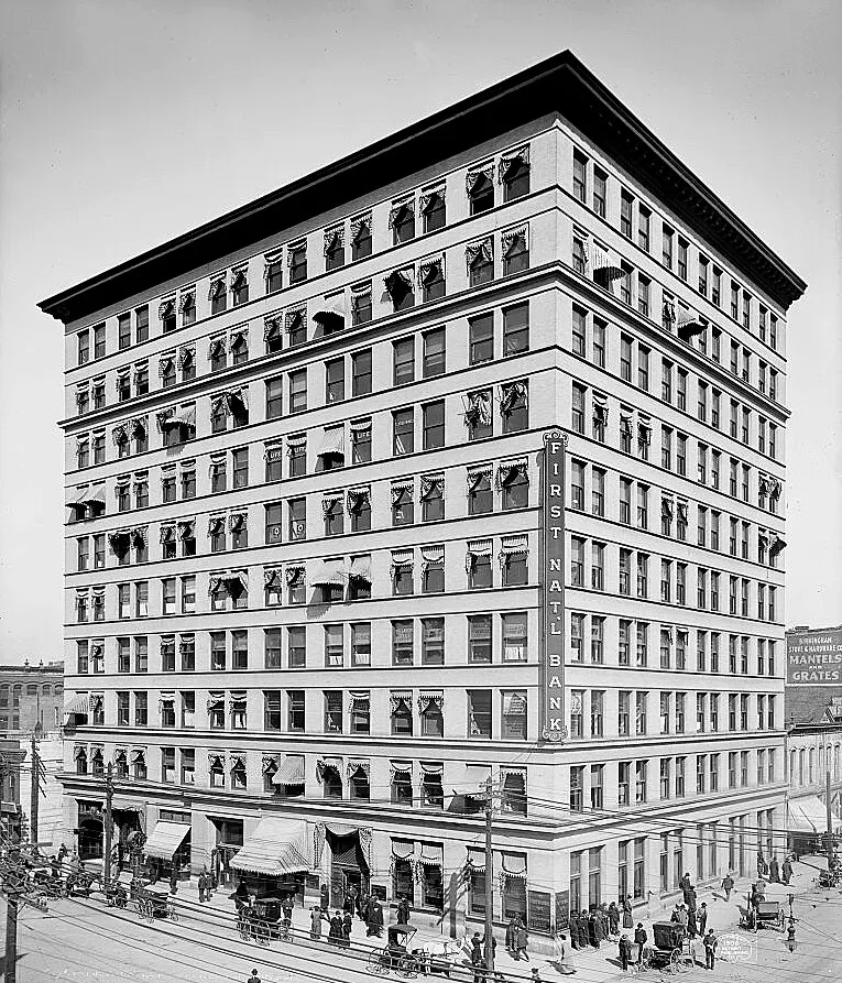 Vintage view from the southwest