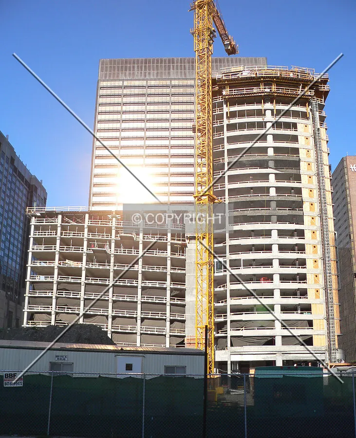 Looking west from McClurg Court