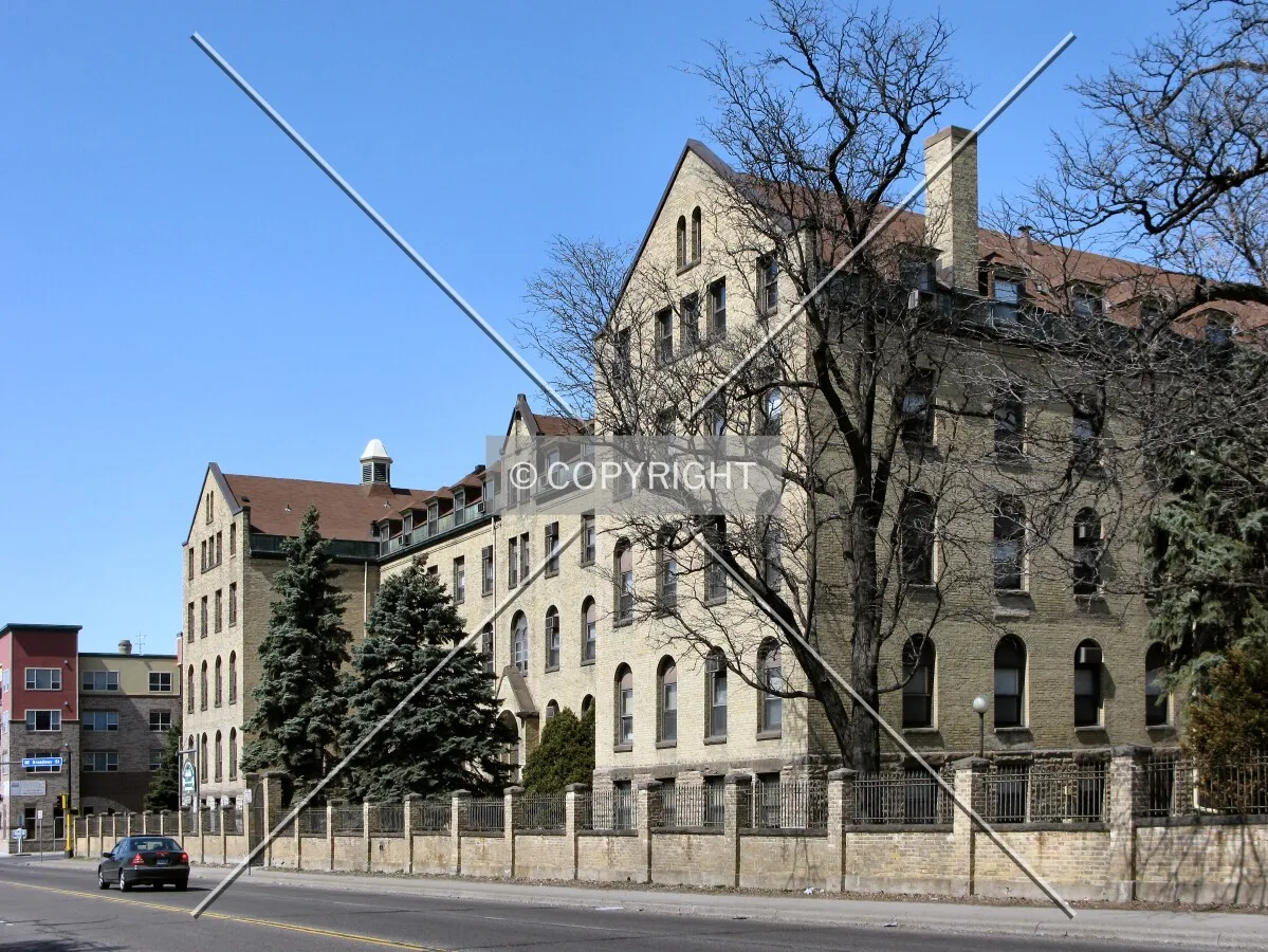 View to the northwest across Broadway