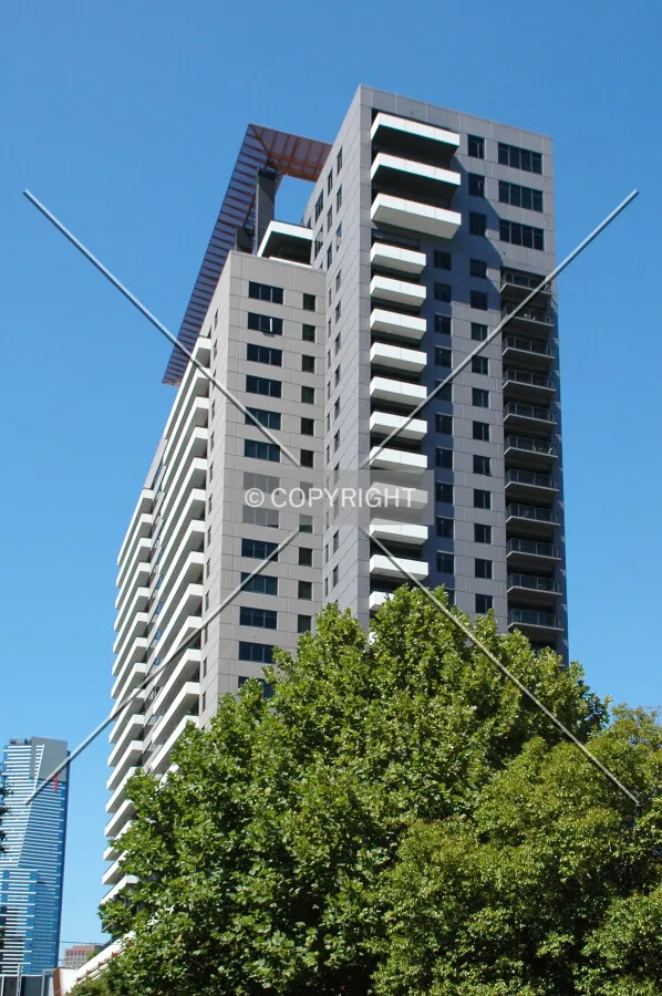 Looking up from Haig Street