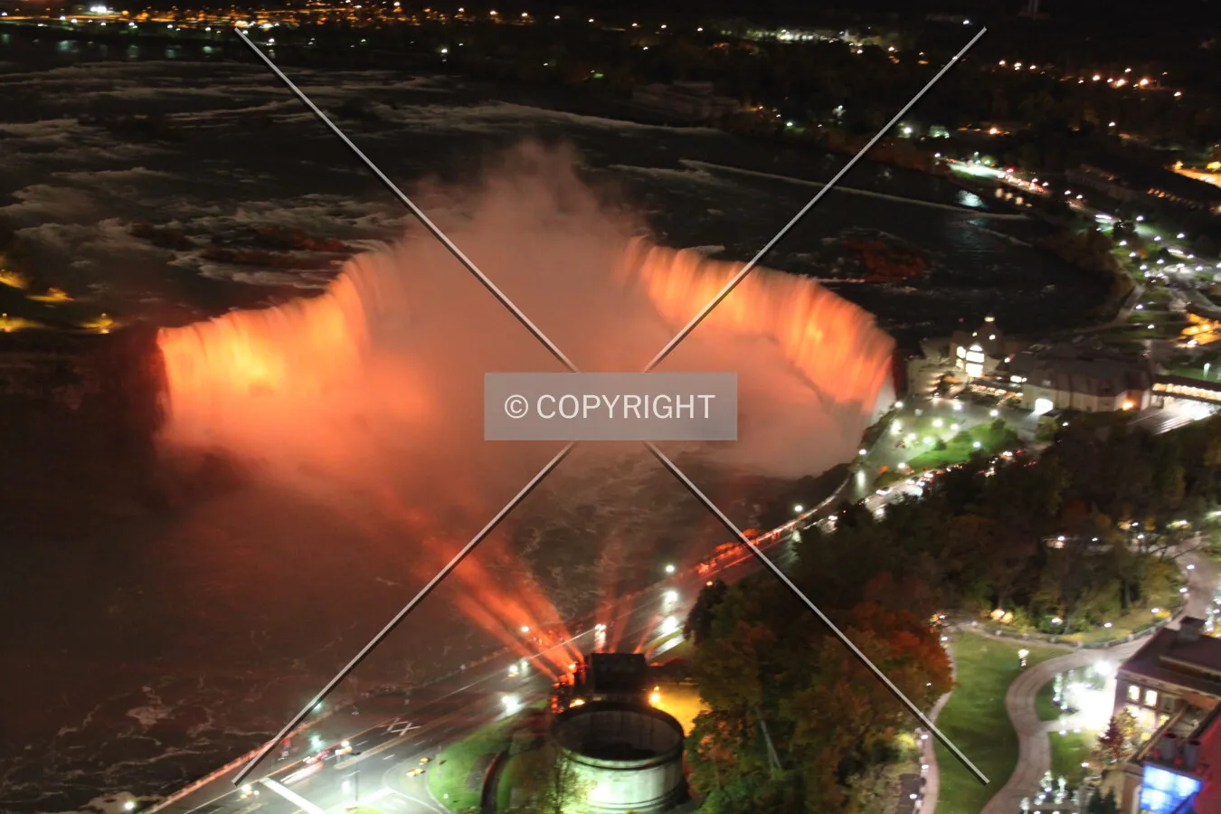 Niagara Falls seen from Skylon