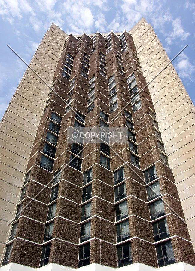 Looking up from northeast