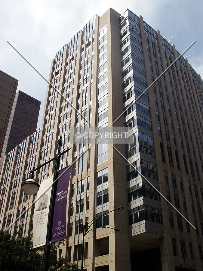 Looking up the southeast corner