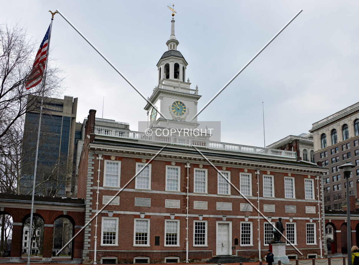 View from the northeast on Chestnut Street