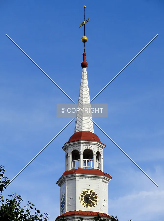 Steeple from the west