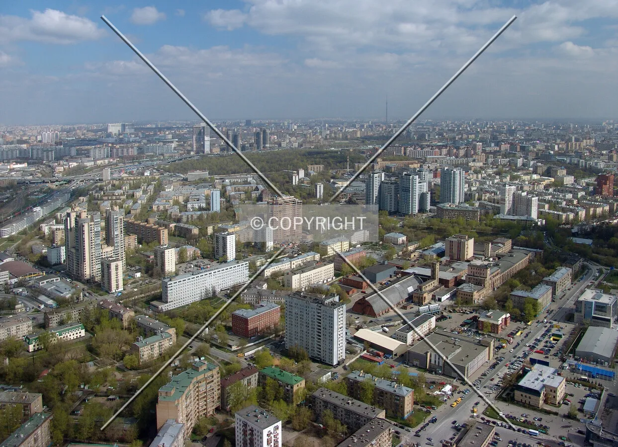 Looking north from the 56th floor of Zapad
