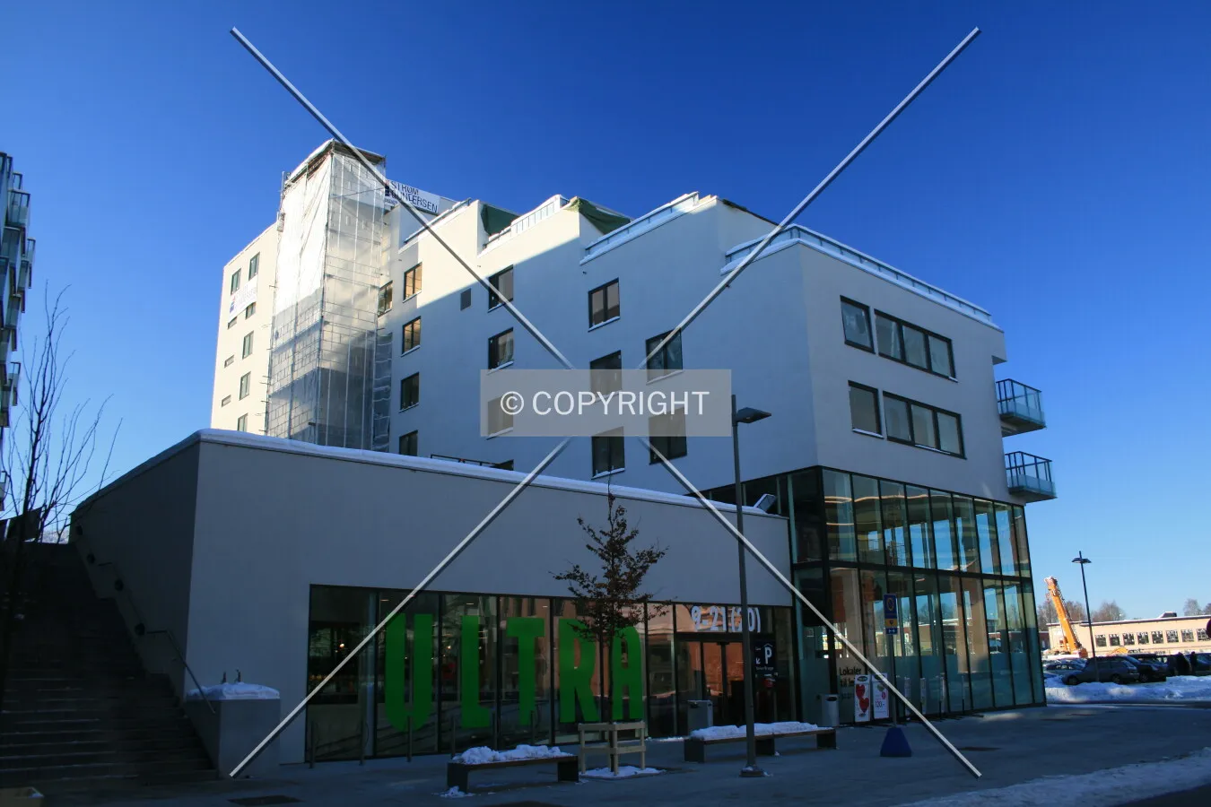 View from Grønland of the nearly finished building