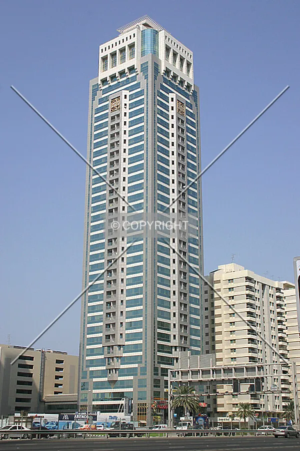 View from across Sheikh Zayed Road