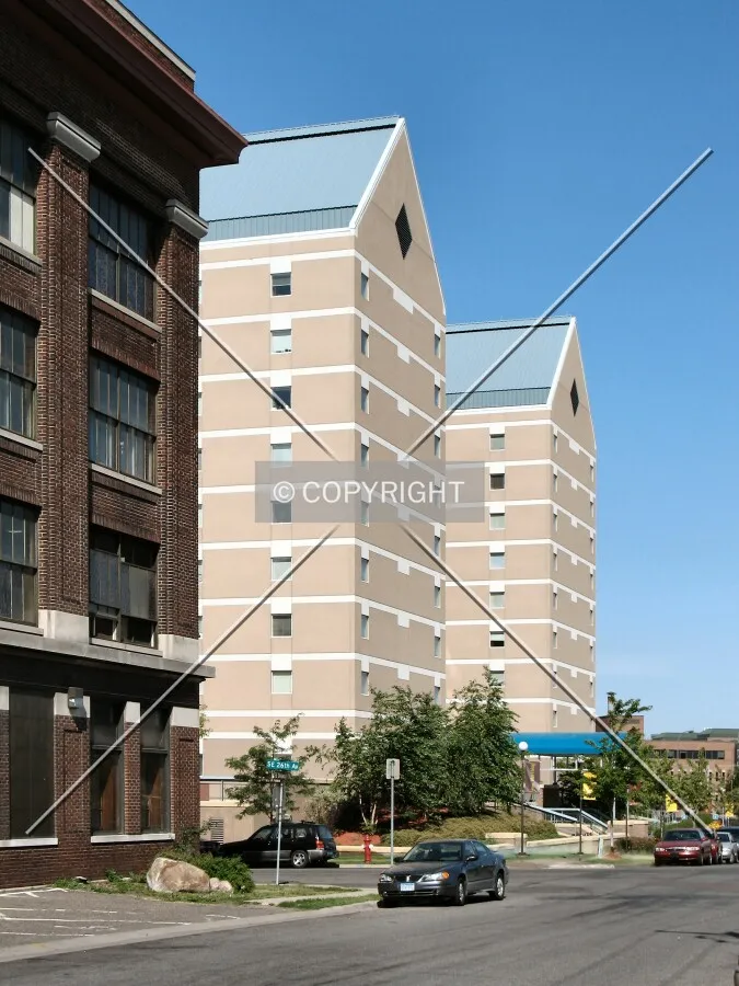 View to the west along Delaware Street SE