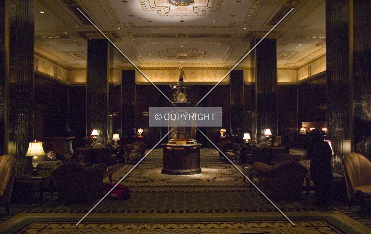 The reception hall