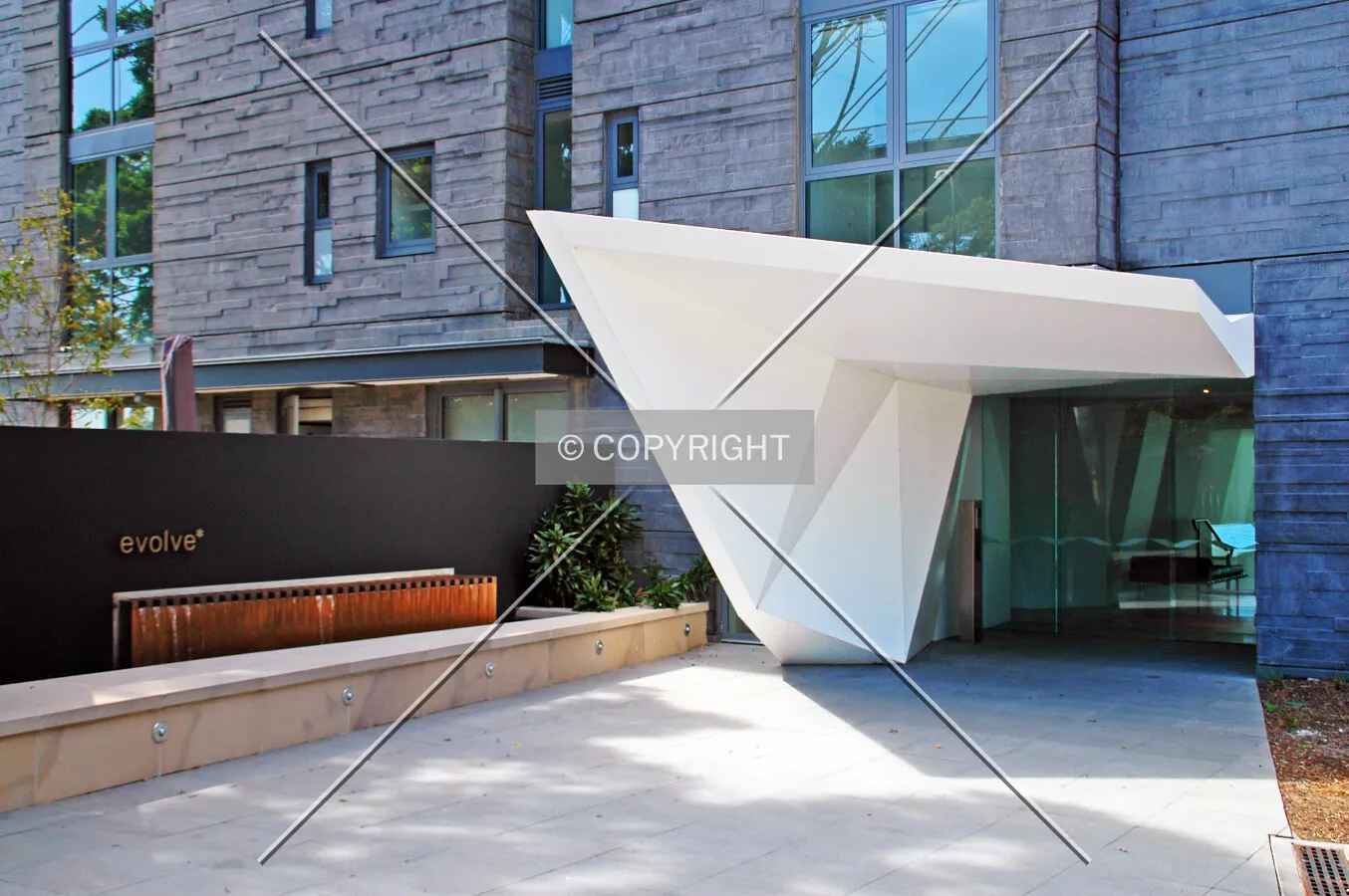 The entrance area