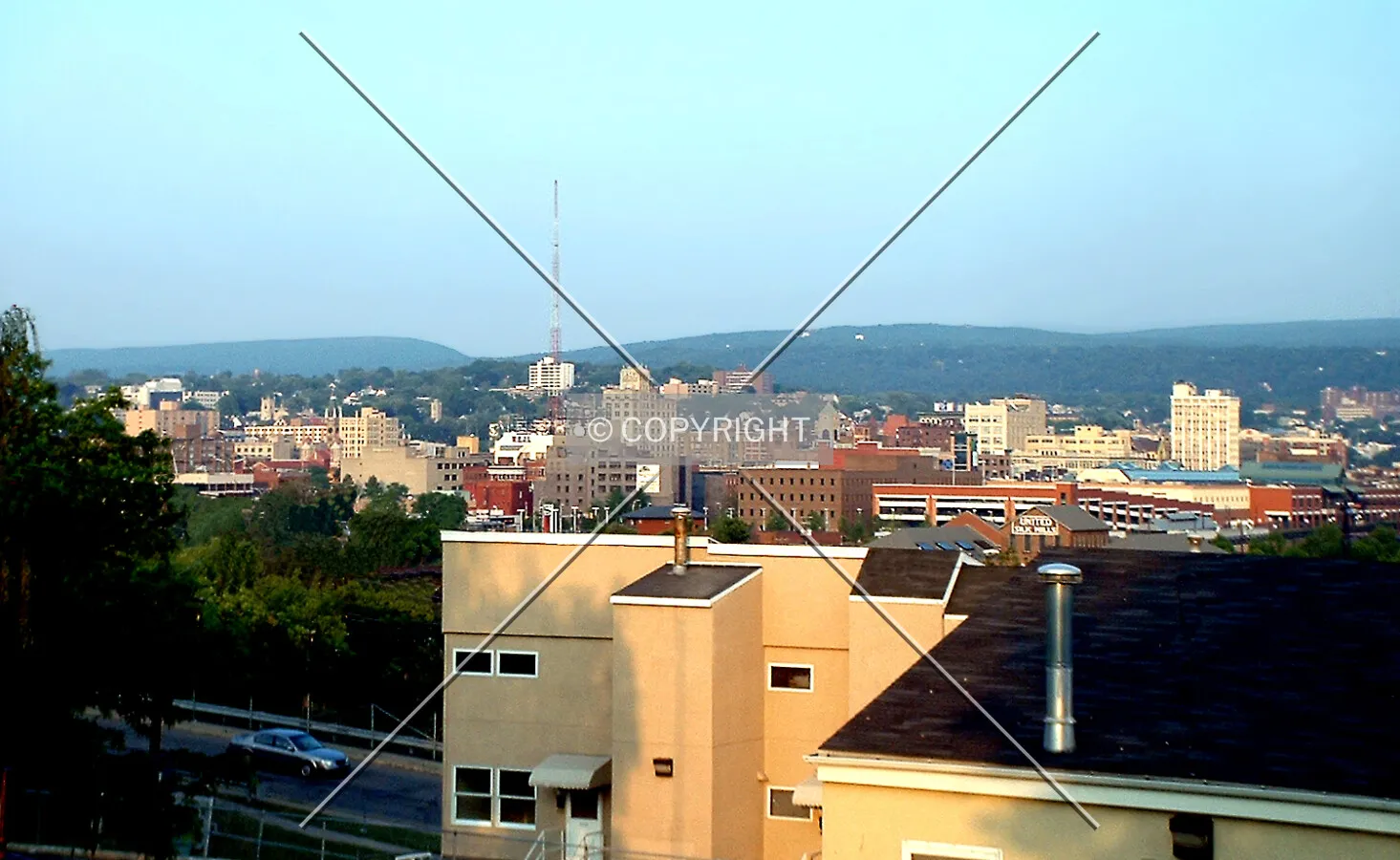 Downtown from the west