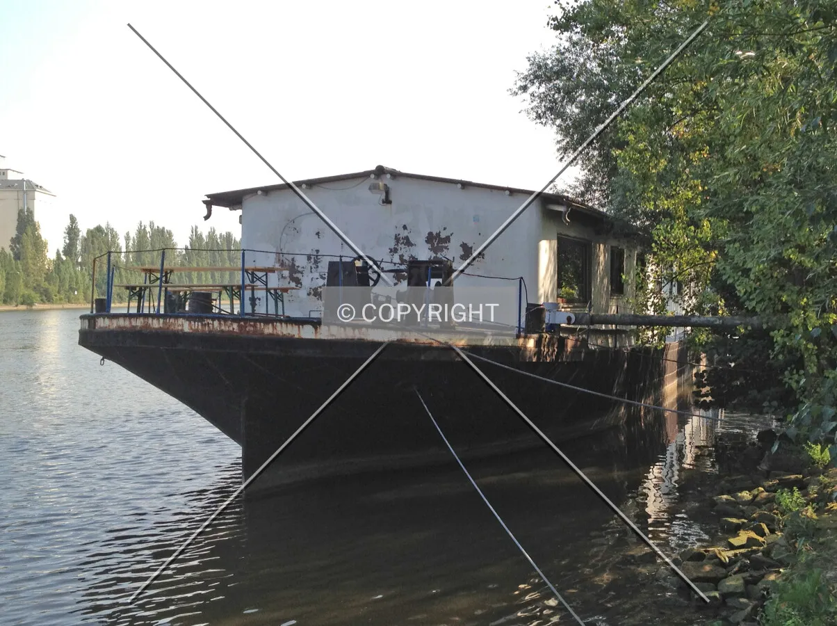 A house on a boat