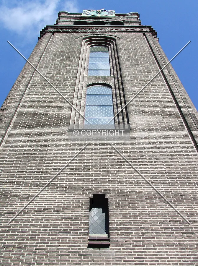 Looking up from the south