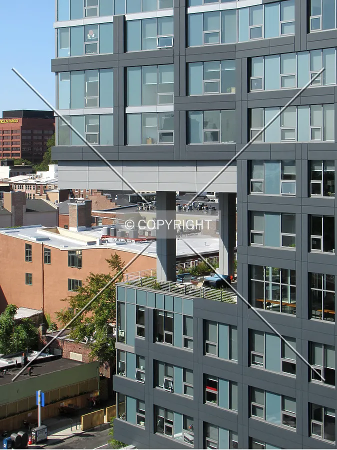 Southeast corner detail