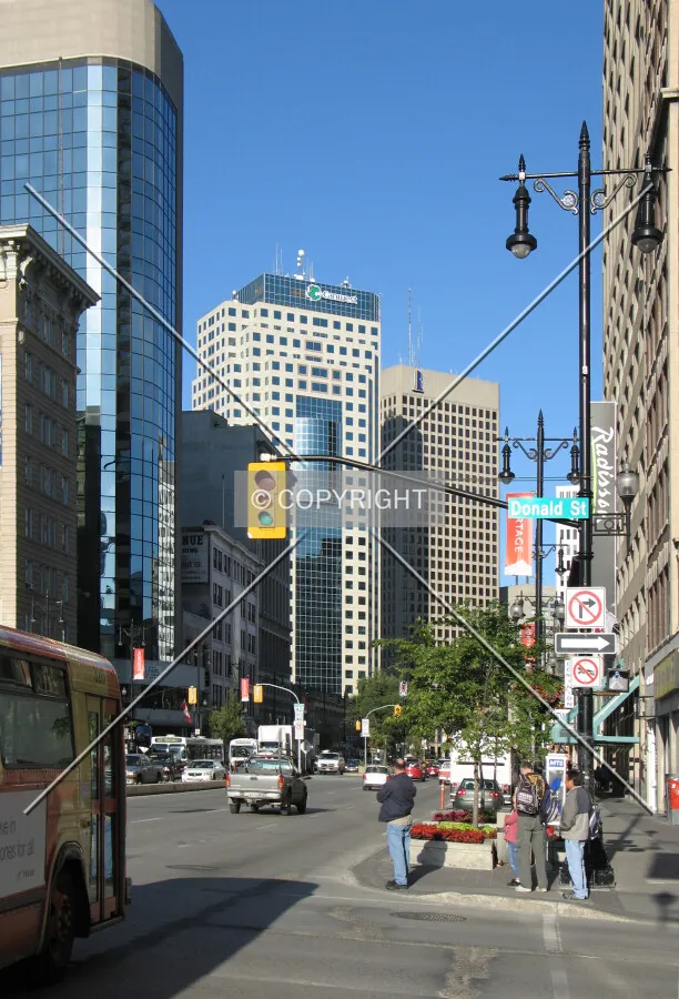 Looking west from the intersection with Donald Street