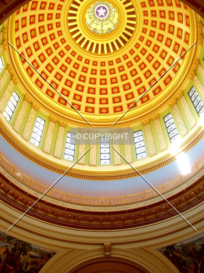 Looking up at the beautiful dome from the third floor