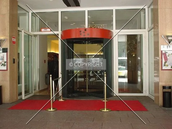 Entrance of the hotel