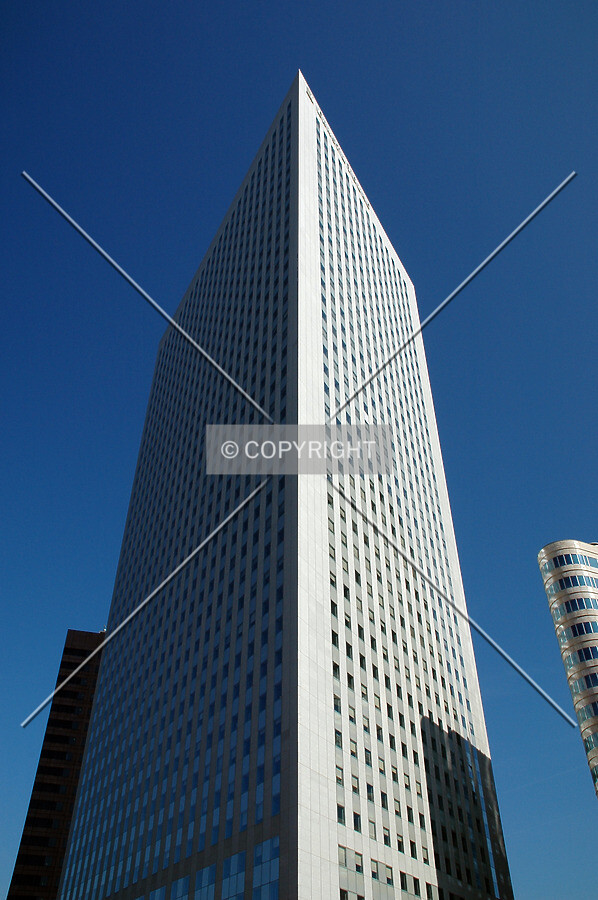 Looking up the south corner