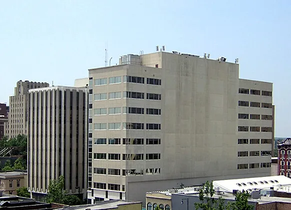 View from the northeast