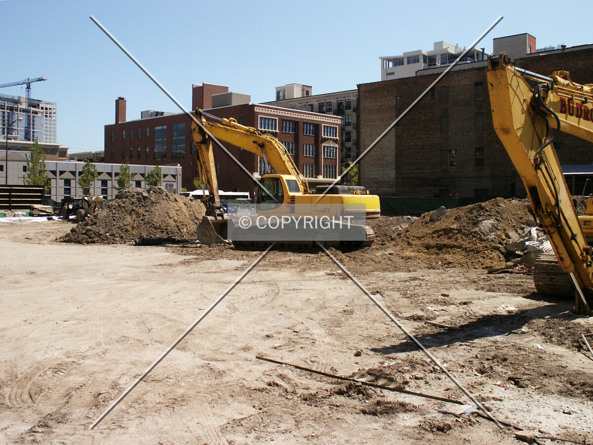 Looking southeast across the site
