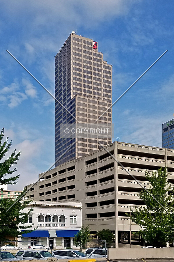 Distant view from the southeast; July 4, 2017