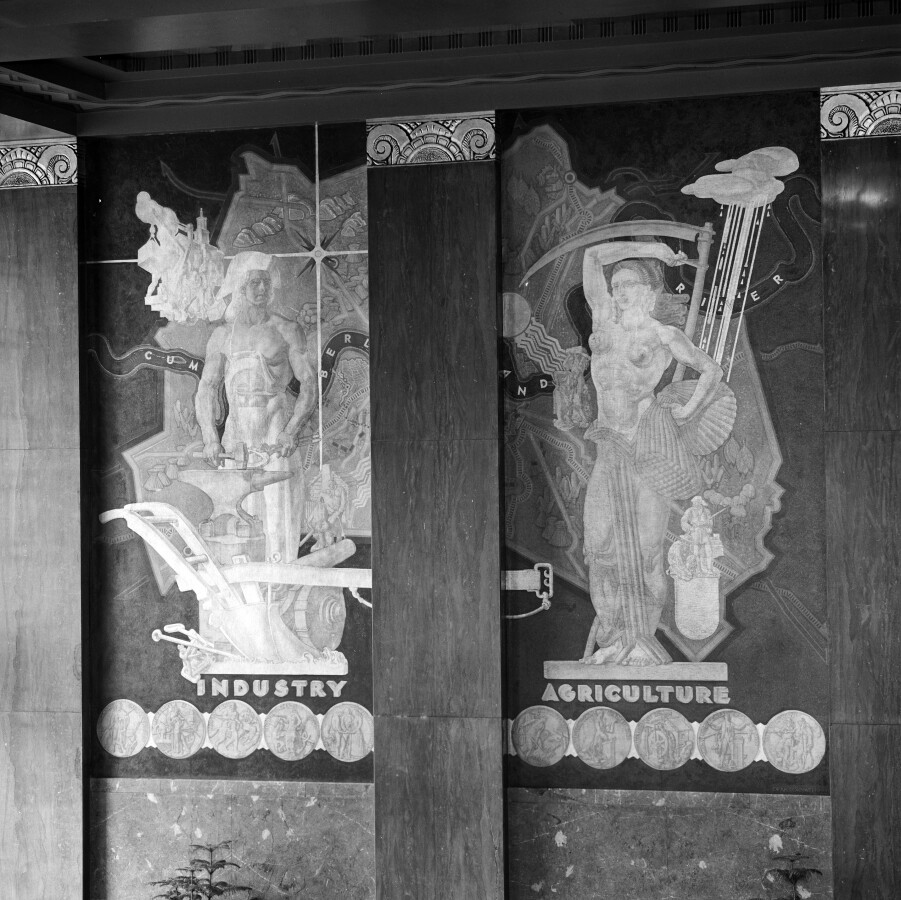 Lobby murals - Industry and Agriculture