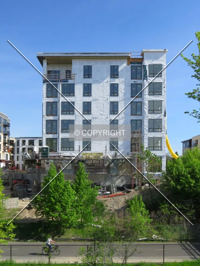 East wing from across the Midtown Greenway