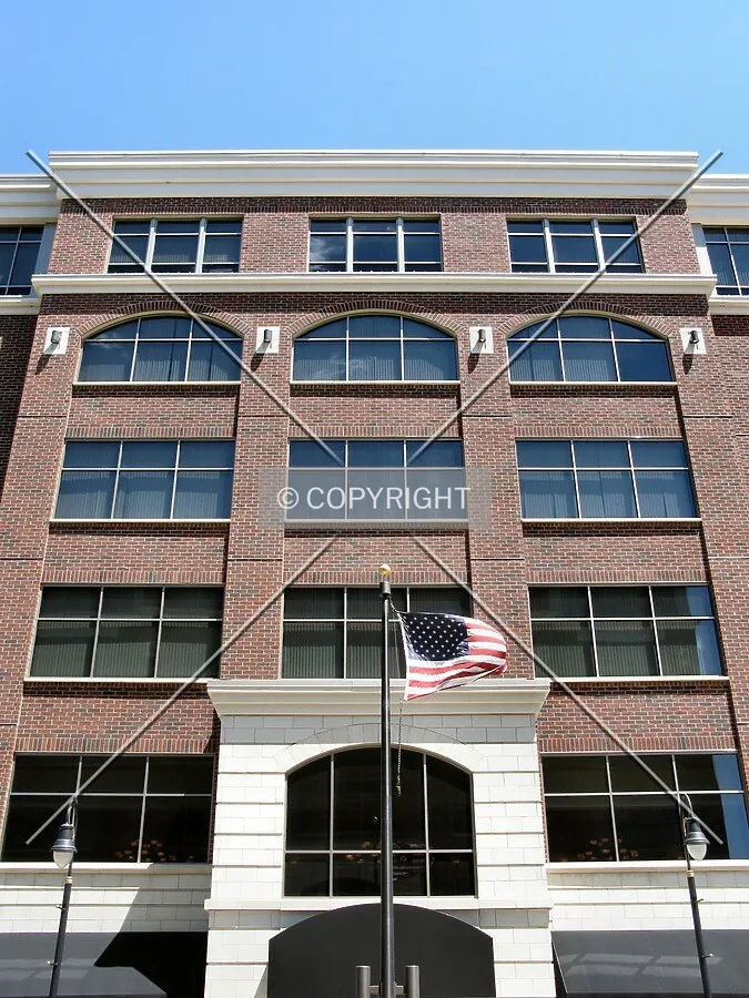 Looking up the front elevation