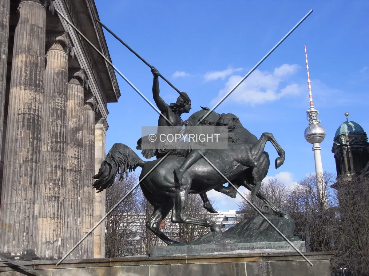 Sculpture in front of Altes Museum
