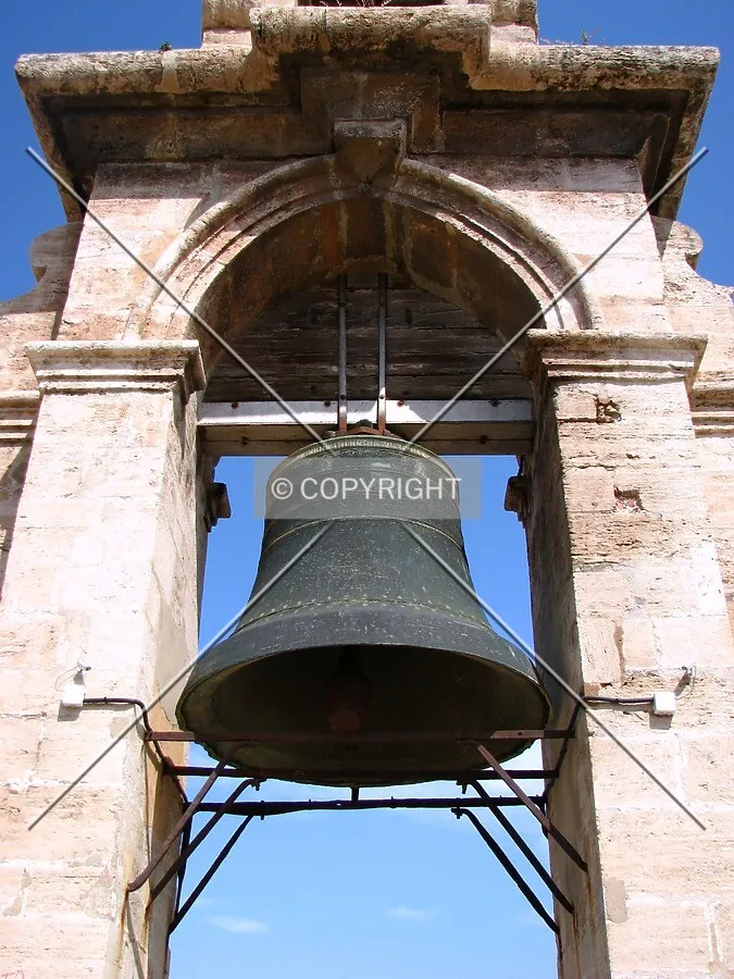 The bell on top of the tower