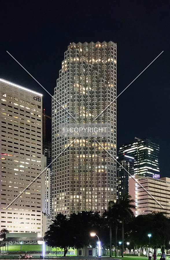 From the northeast at night; June 1, 2021