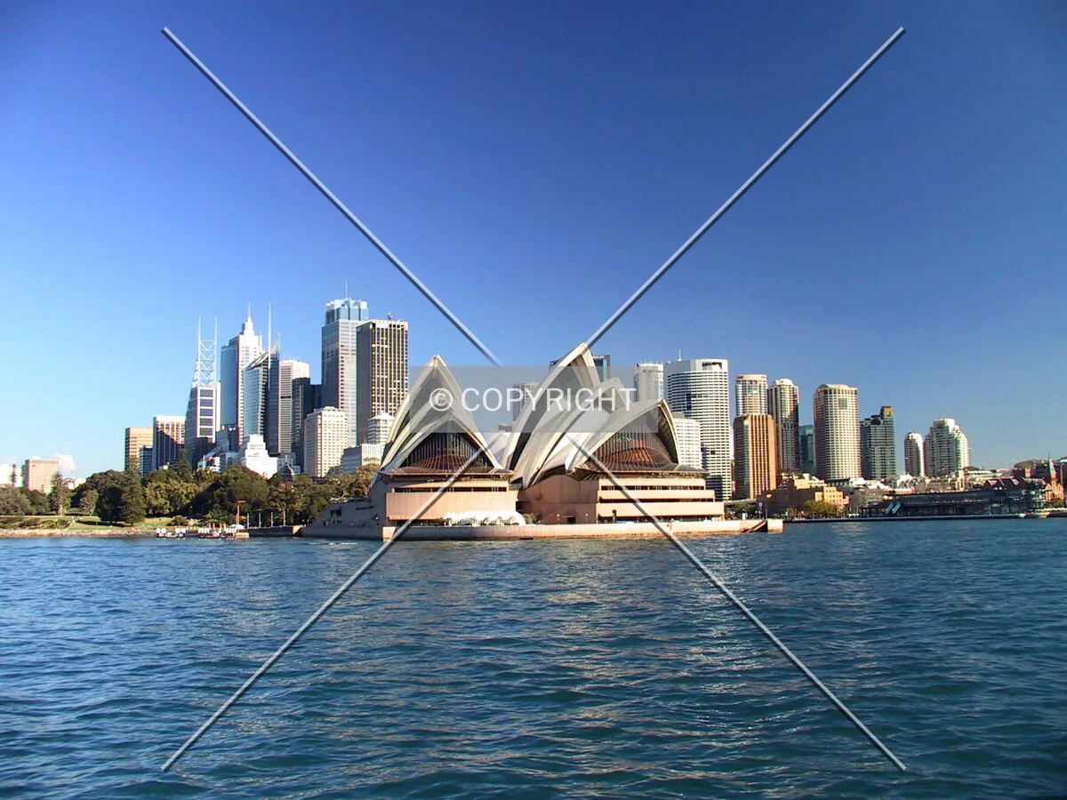 City skyline from the harbour