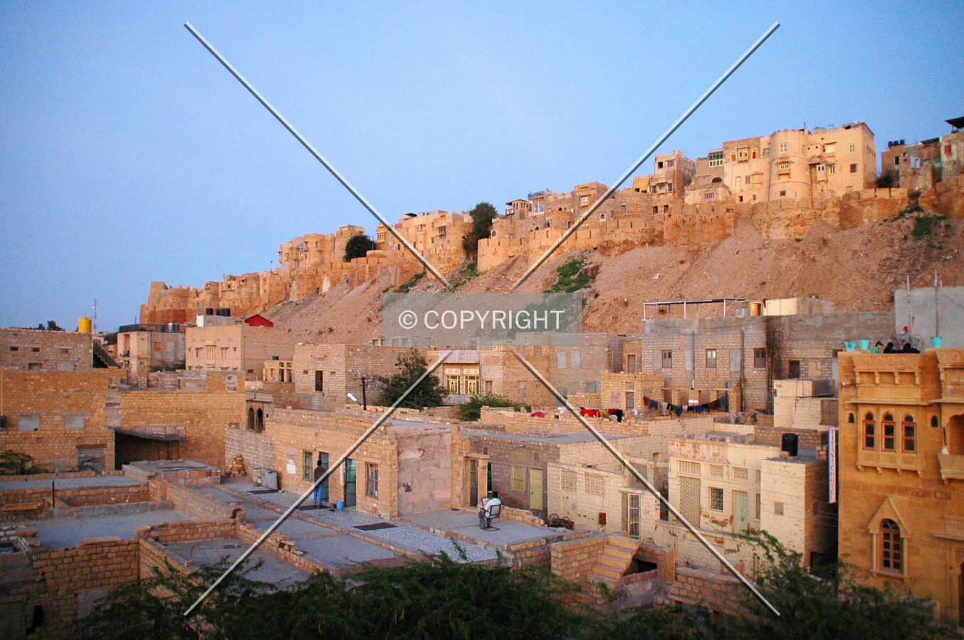 Sunset colours over the old city