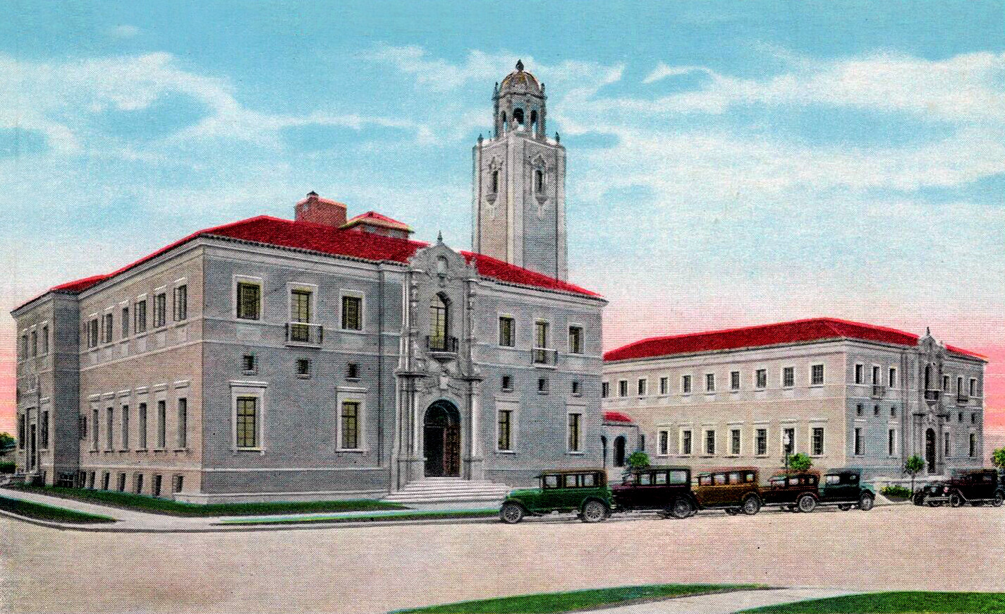 Vintage view from the southwest