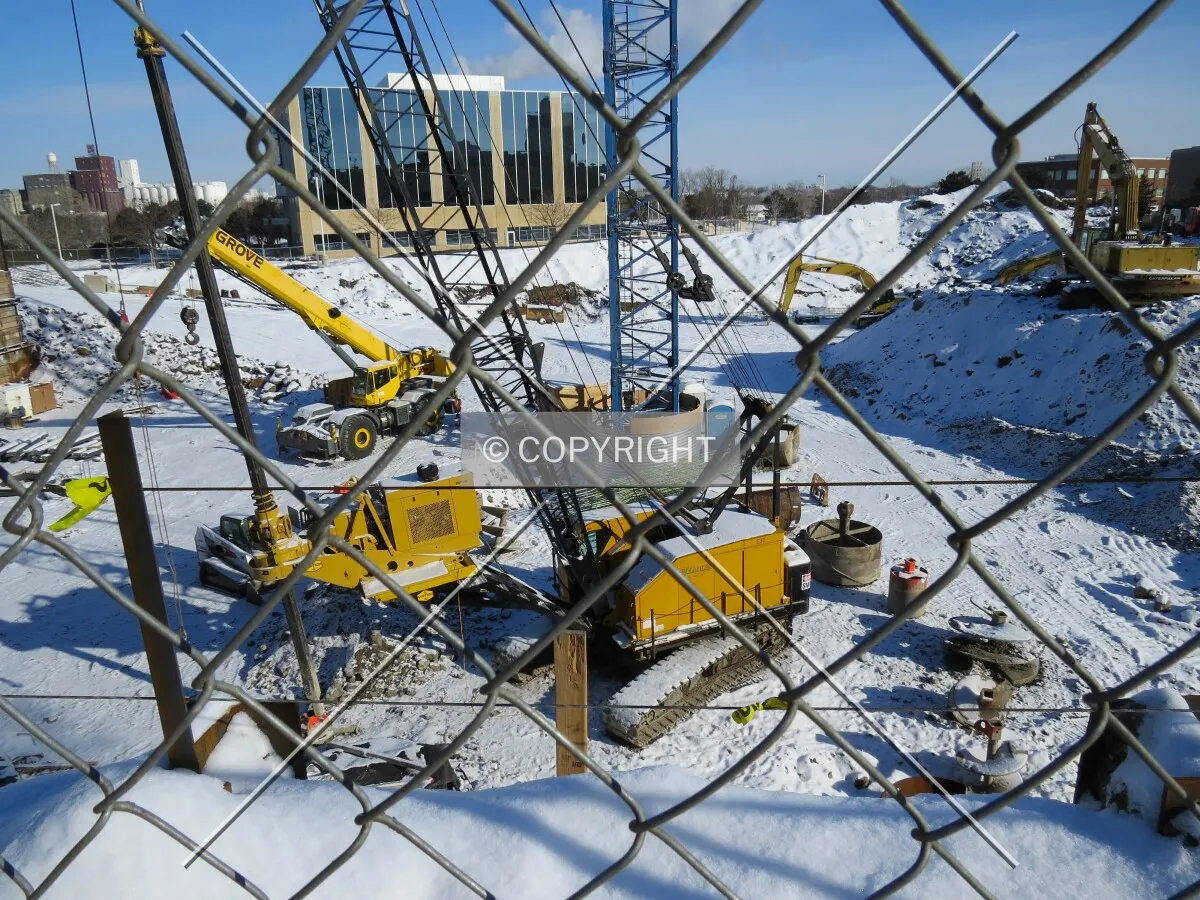 View into the pit from 2nd Street South