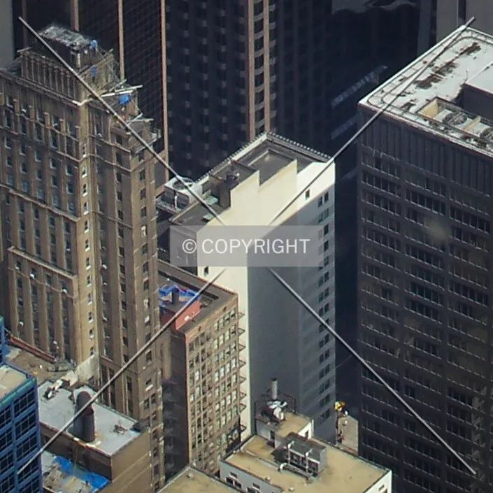 From the Willis Tower observation deck to the southwest; August 29, 2008