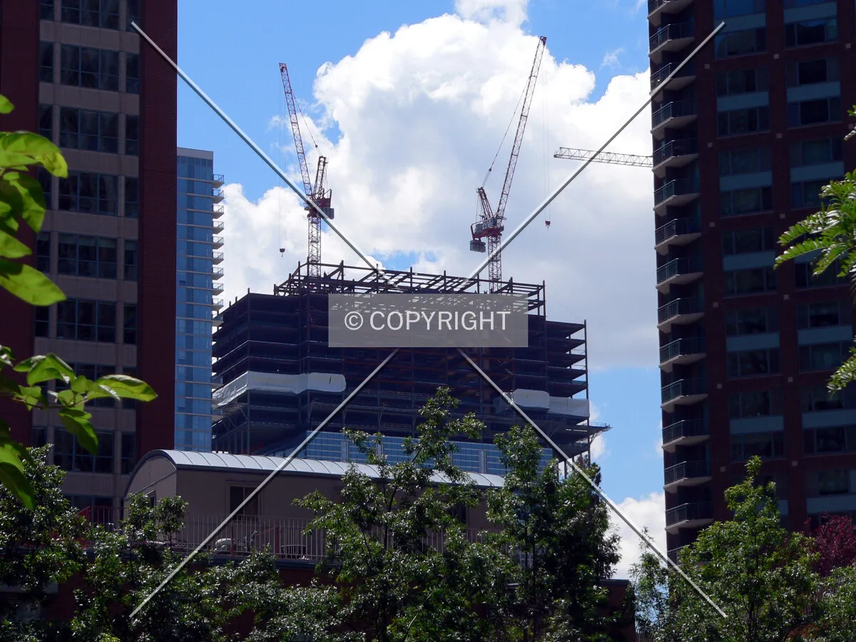 View to the southwest from the River East Art Center