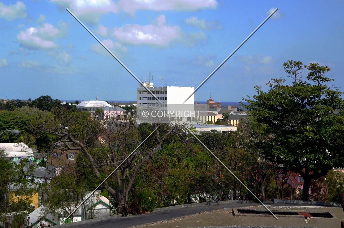 View from the southeast at Fort Fincastle