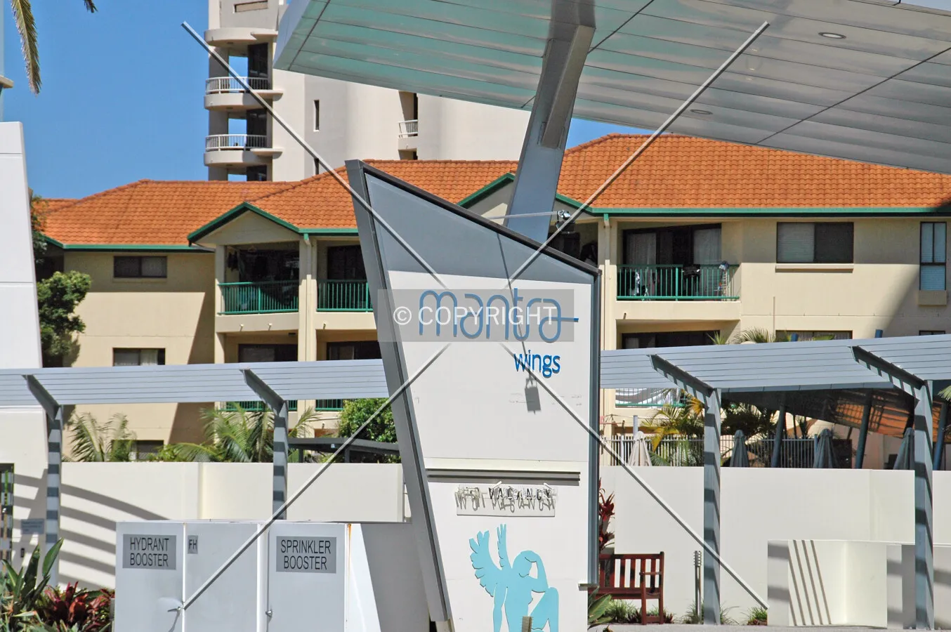 Signage at the base