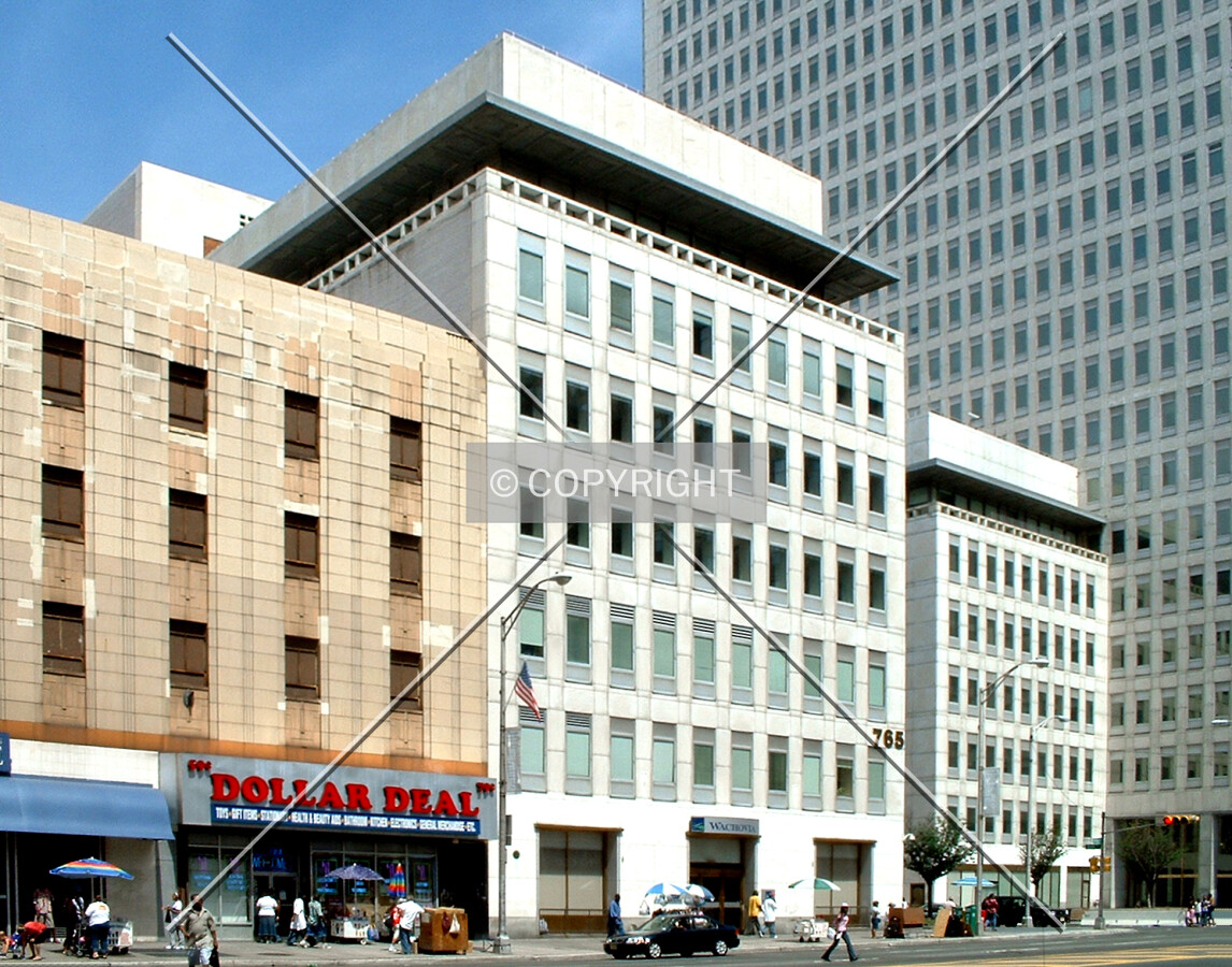 View from the southeast across Broad Street