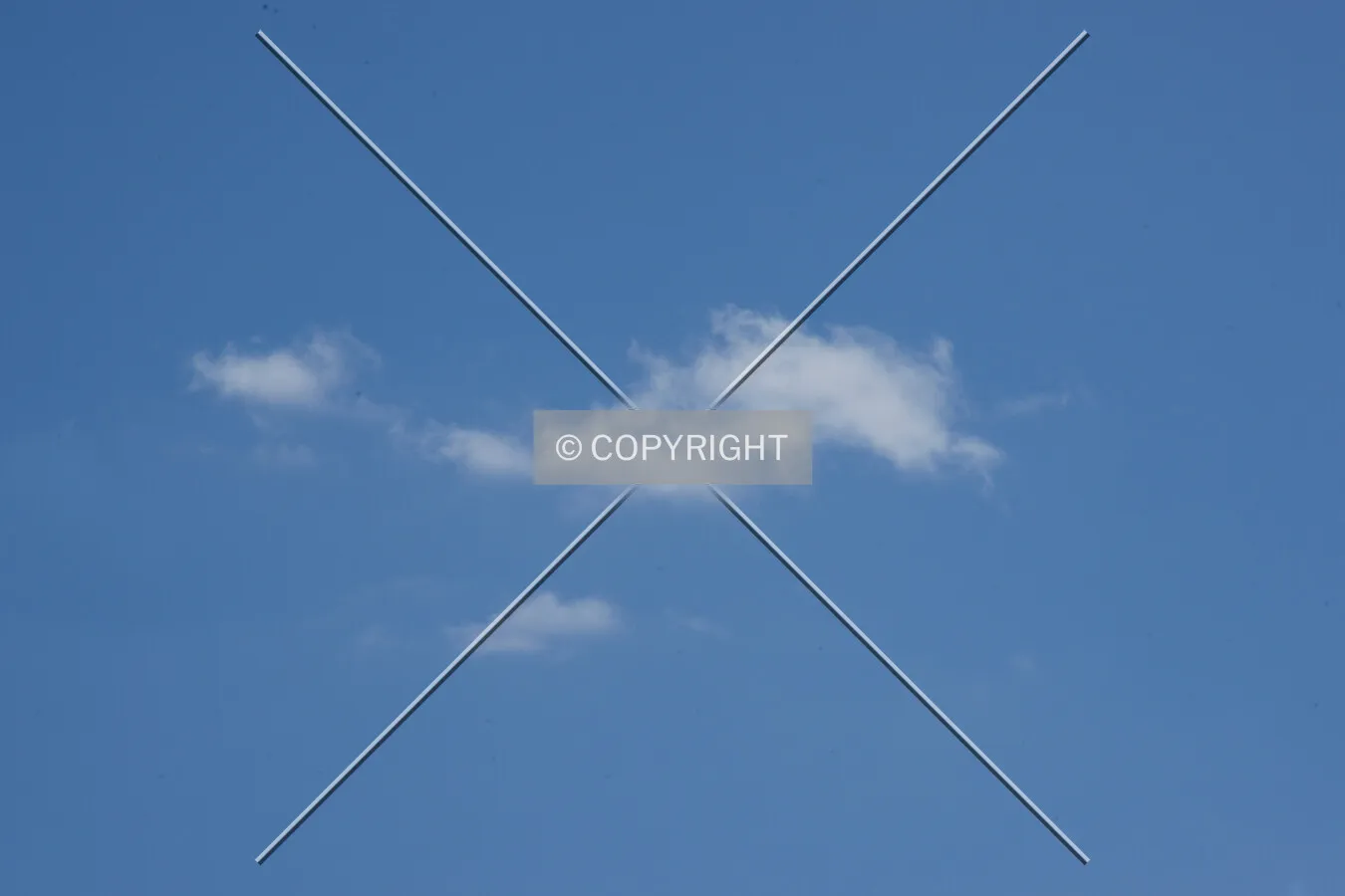 A cloud on a blue sky