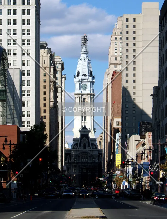 View northeast from Pine Street