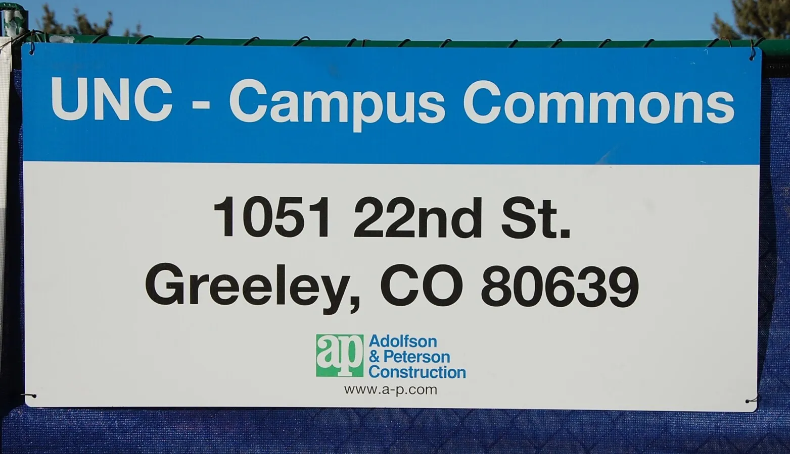 Construction signage