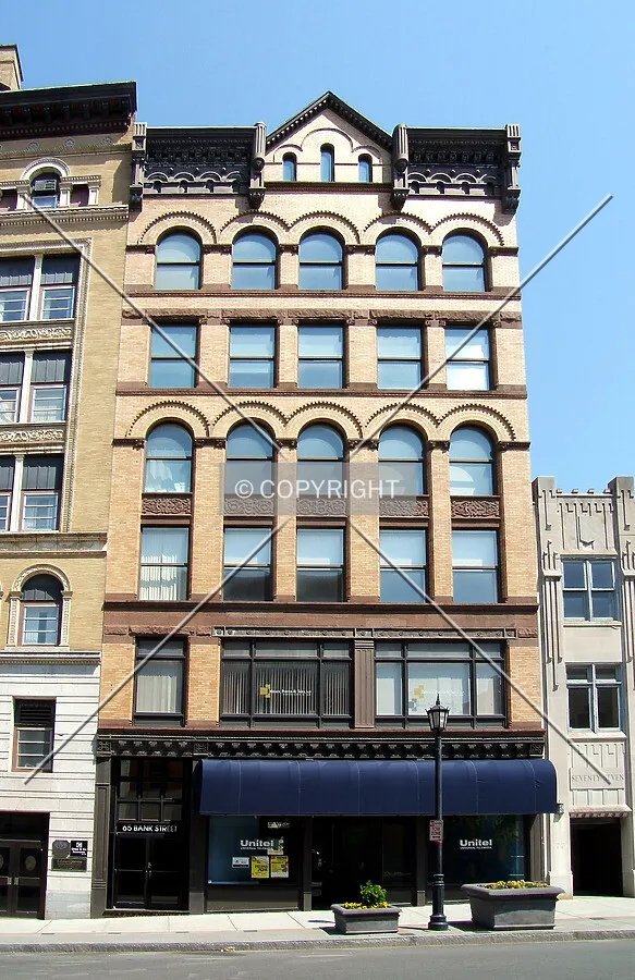 View from the west across Bank Street