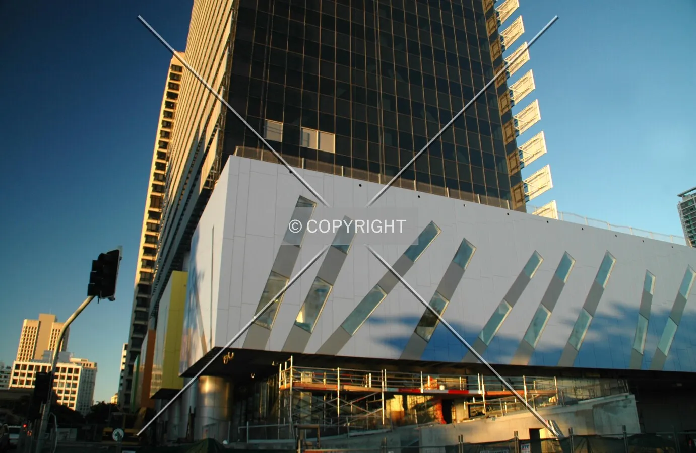 The podium fronting North Quay
